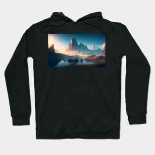 Natural landscape on another planet Hoodie